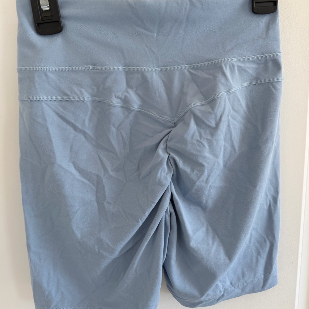 Gymshark Whitney Mesh Shorts- Light Blue - Picture 4 of 5